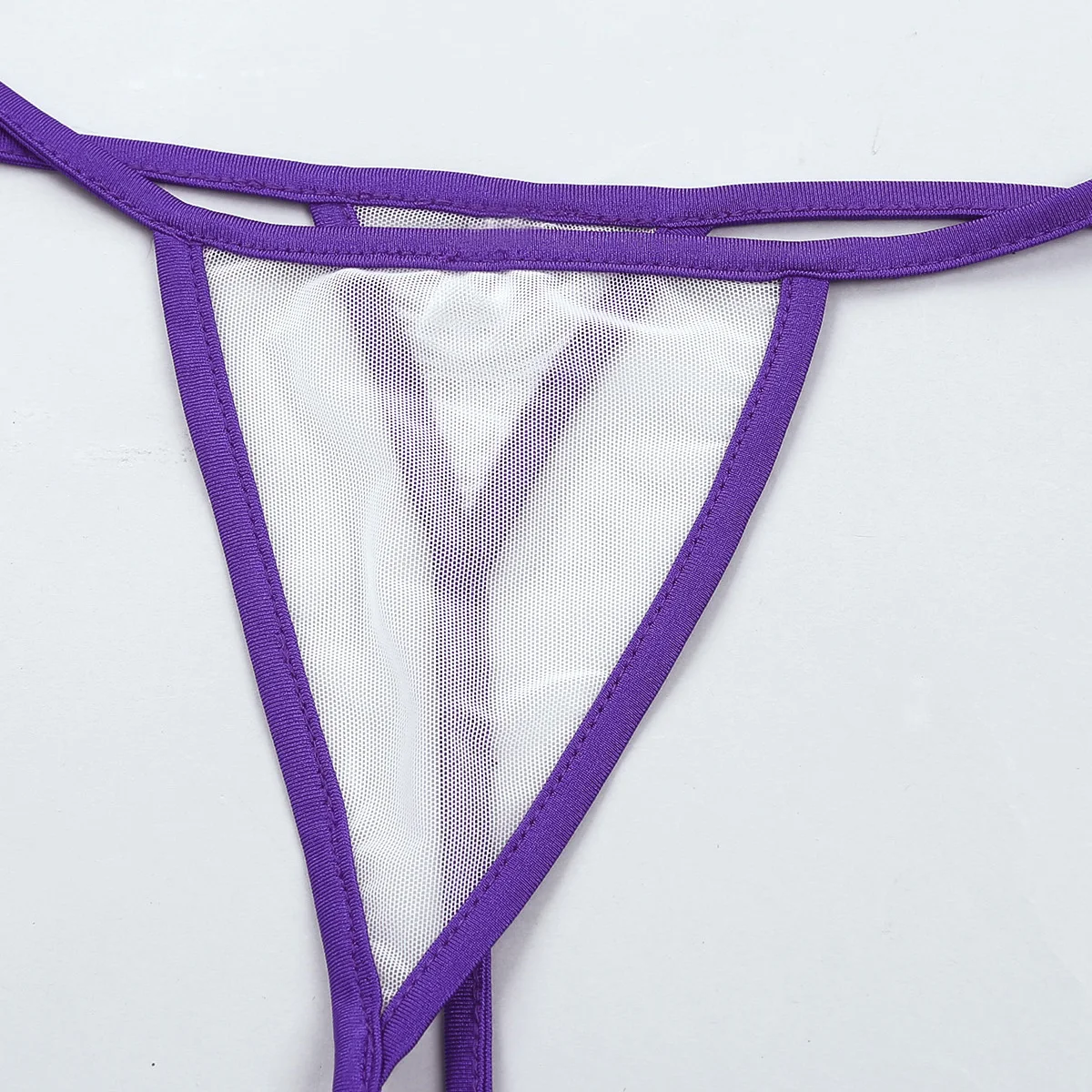 Летнее женское сексуальное белье микро набор, Сетчатое бикини Прозрачный купальный костюм мини купальники с завязками женский купальник нижнее белье