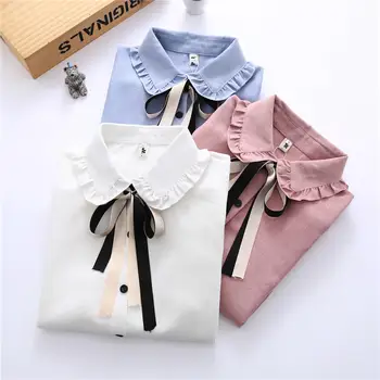 

Spring Women Summer Blouse Long Sleeve Womens Tops And Blouses Vintage Women Shirt Blusas Roupa Feminina Ladies Tops Solid Q2227