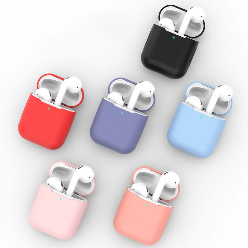 Новые Мягкие силиконовые чехлы для наушников Apple Airpods 12nd защитная крышка