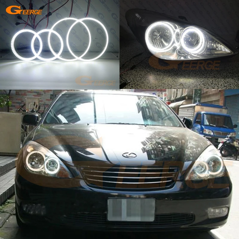 Для Lexus ES300 ES330 2002 2003 2004 ультра яркий SMD светодиодный комплект колец ангельские