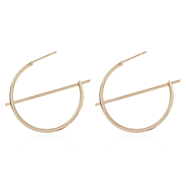 Statement Earrings 2019 Big Geometric Round Earrings For Women Hanging Dangle Earrings Drop Earing Modern Female Jewelry