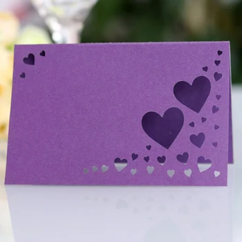 

Seat Card Laser Cut Heart-shaped Seat Card Wedding Business Card Wedding Party Table Decoration Wedding Decor Placement Card