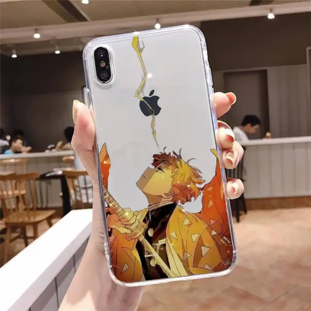 Kamado Nezuko Kimetsu No Yaiba Demon Slayer Phone Case Transparent For iphone se 6 6s 7 8 11 12 13 plus mini x xs xr pro max a17