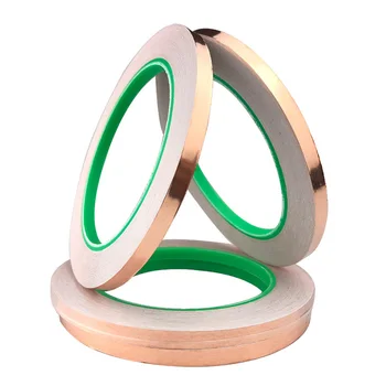

20/30/50/Meters Single Side Conductive Copper Foil Tape Strip Adhesive EMI Shielding Heat Resist Tape 3mm