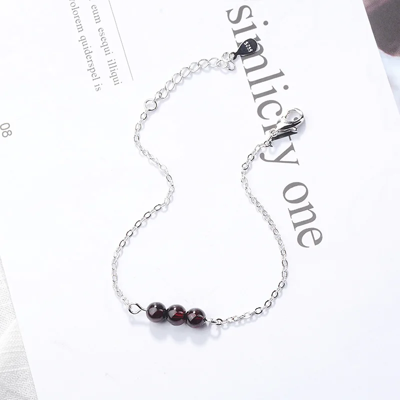 Kaufen TSHOU91 Granat Armband Weiblichen Koreanischen Einfache Perle Armband ohrring set