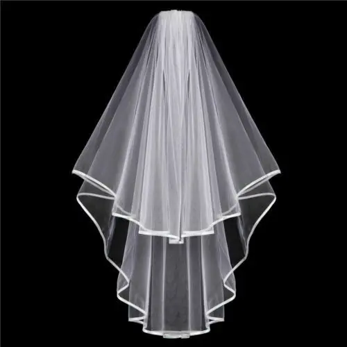 

White/Ivory Lace Wedding Veil Short Bridal Veil Bridal Accessories With Comb
