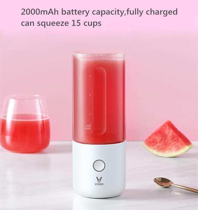 XIAOMI VIOMI блендер домашний электрический миксер соковыжималка фруктовая чашка USB charing Мини кухонный комбайн 45 секунд qucikly Juicing