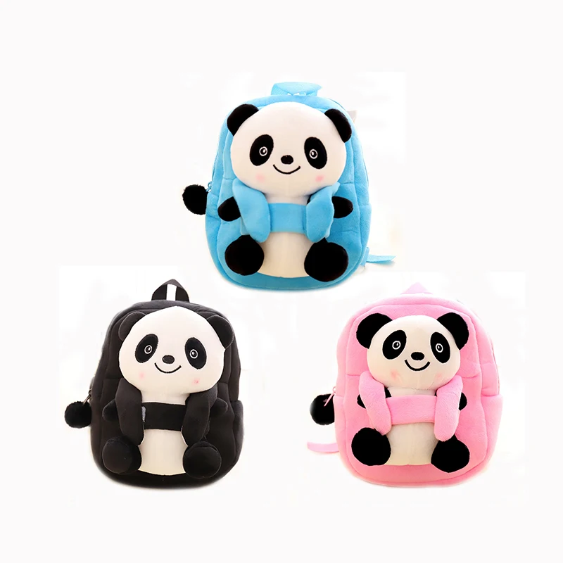 

Cute Panda Plush Backpacks Toy Cartoon Kids Mini School Bag Children's Gifts Kindergarten Boy Girl Baby Student Bags Cute
