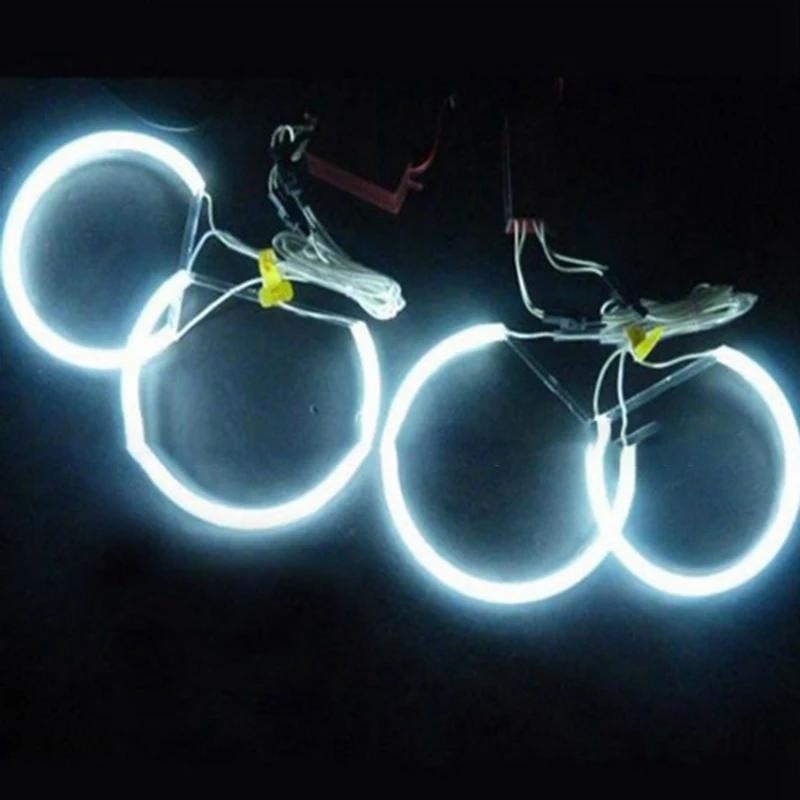 4PCS/set high brightness Angel Eyes Kit Warm White Halo Rings led car styling headlights 131mm For BMW E36 E38 E39 E46 2000-2003 |
