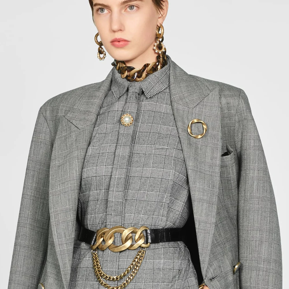 Ladyfirsy Simualted Pearl металлические броши для женщин 2019 новый элегантный Рождественский