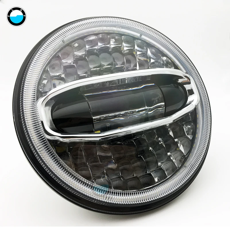 

7 INCH LED Motorcycle Headlight moto Black with angle eye for Touring Ultra Classic Electra Street Glide Road King Yamaha .