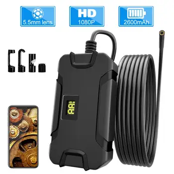 

2.0 MP 1080P HD WiFi Borescope Inspection Camera IP67 Waterproof Inspection Snake Camera for Android and iOS iPhone, Samsung