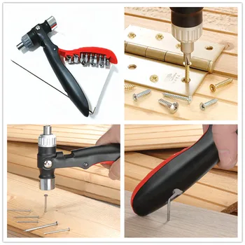 

3-in-1 Combination Multi-Tool with 3-Way Ratchet Screwdriver, Hammer Socket