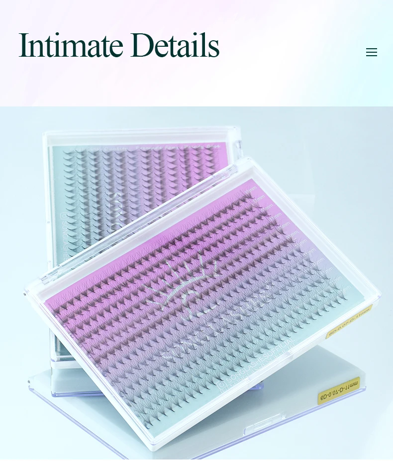 SONG LASHES Premade Volume Fans Mega Tray 360 Fans Sharp Thin Pointy Base Eyelash Extensions  Mega Tray 360Fans 6D 7D 8D 10D 12D