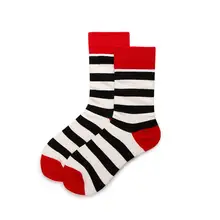 Женские и мужские однотонные полосатые хлопковые спортивные носки до щиколотки унисекс цвета слоновой кости черные полосатые короткие зимние носки 5 пар/лот AL189SC