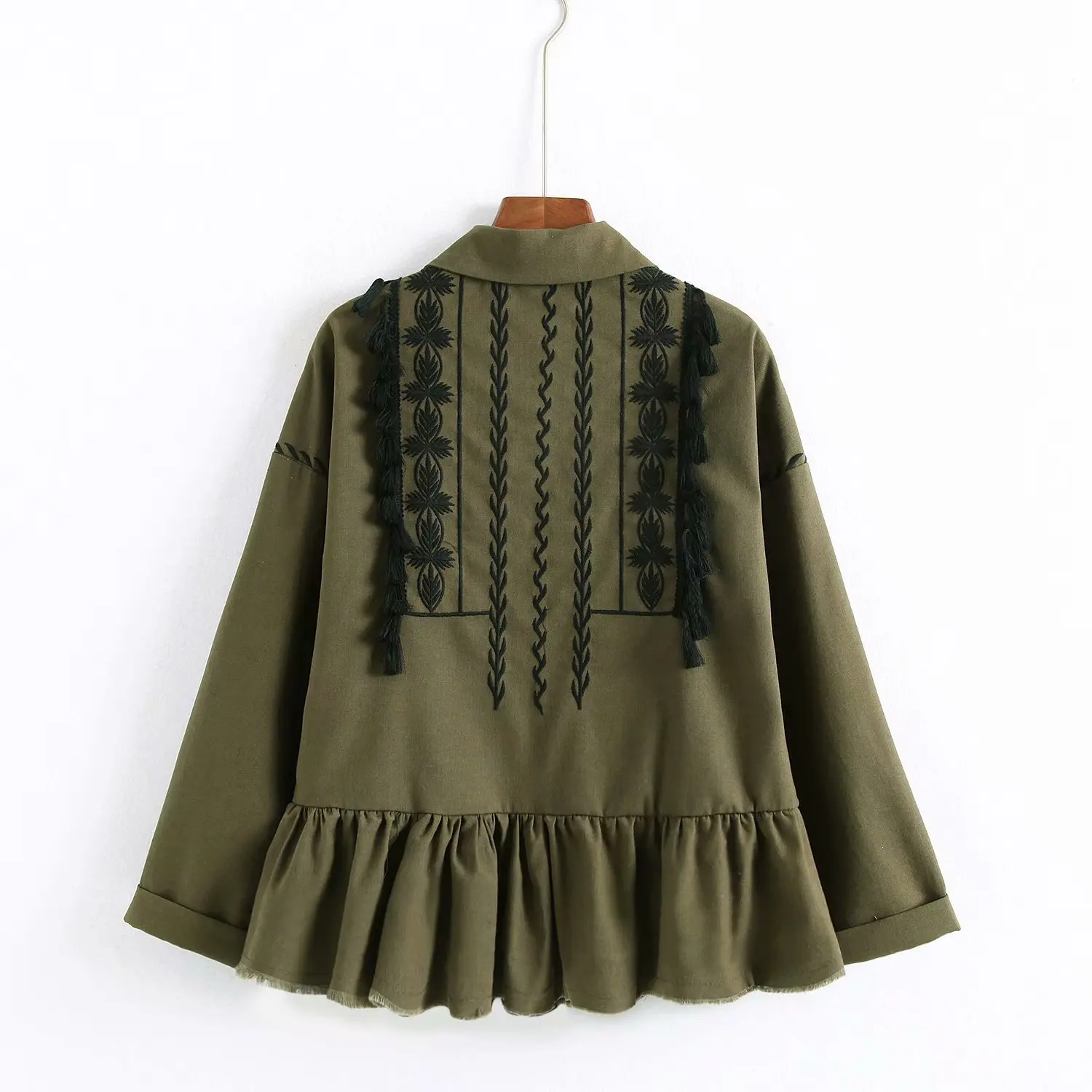 

WOMEN'S Dress 2018 Autumn New Style Western Style Spherical Ornaments Pastoral Style Jacket Oyk8628