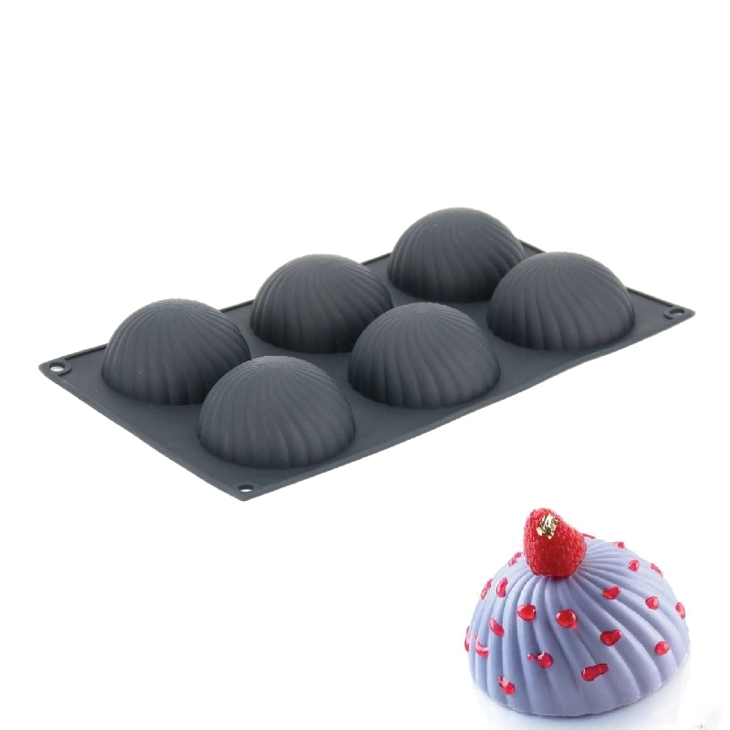 

Silicone Mold Semicircle Cake Decorating Tools For Baking Mousse Chocolate Bread Cakes Dessert Bakeware Pan