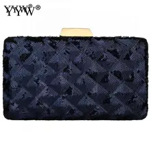 Клатч с блестками, вечерняя сумочка, женские синие модные вечерние клатчи и сумочки, сумки на плечо, женские блестящие сумки для банкета