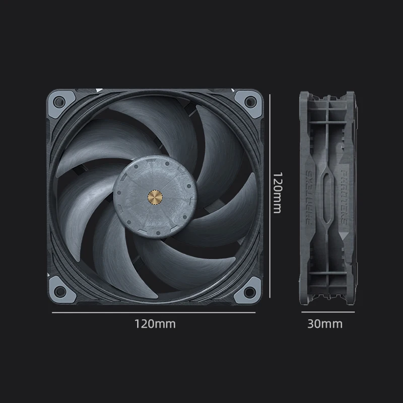 Phanteks T30 Industrial Grau o 12cm Pwm Água Ventilador de Refrigeração de ar Dupla Vapo Rolamento 120x120x30 mm Poderoso Mestre Refrigerador de Alta Pressã - Imagem 2