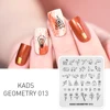 KADS Nail Art Stamping Plate Template Flower Leaf Animals Image Stencils Stamp Geometric for Nails Polish Mold Manicure Tools 4
