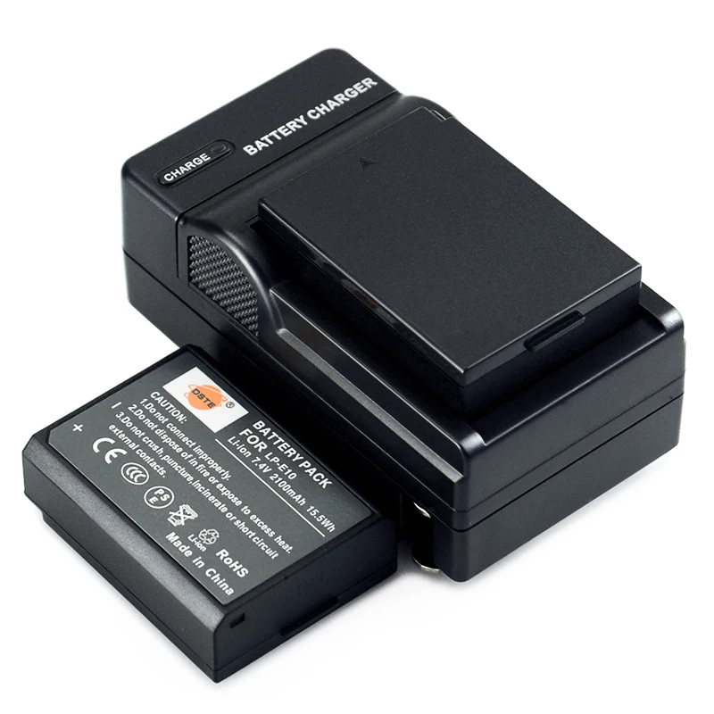 2 шт. 2100 мАч 7,4 V DSTE LP-E10 LP E10 LP-E10 батарея камеры DSLR 1* Зарядное устройство для Canon 1100D 1200D 1300D Rebel T3 T5 поцелуй X50 X70