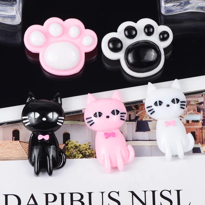 

Simulation Painted Cat Horn Resin Accessories Polymer Clay Charms for DIY Slime Set Additives In The Slide Slime Filler Toys