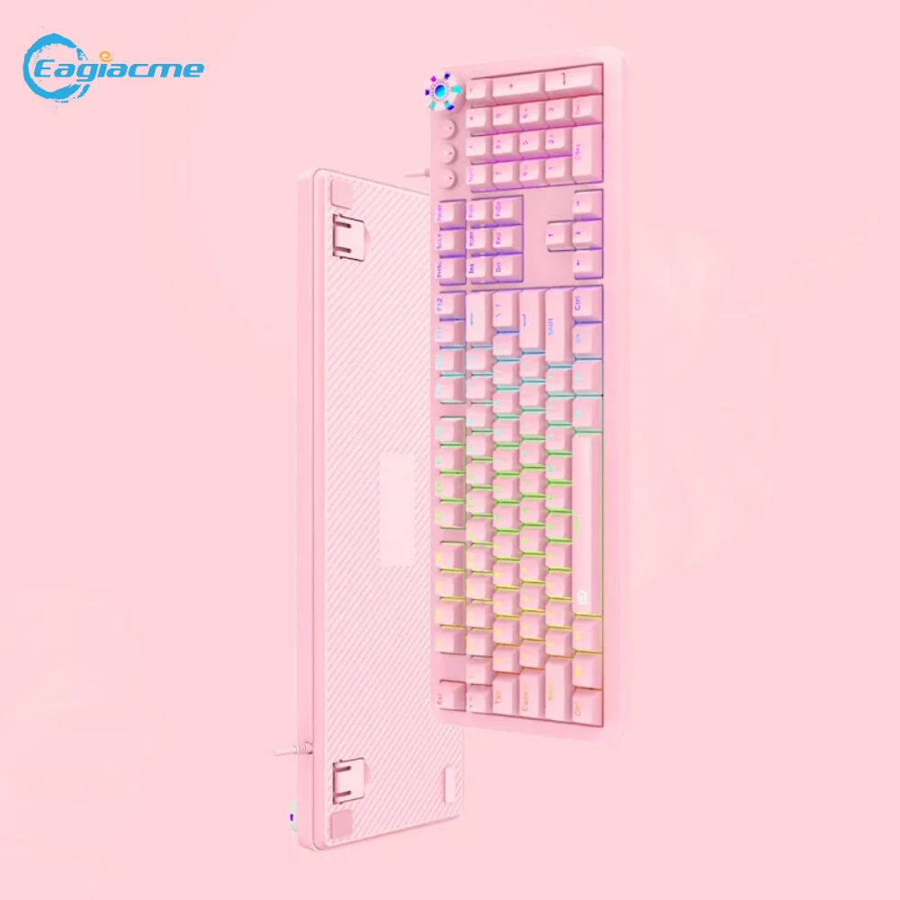 Pink Mechanical Gaming Keyboard Gamer Keycaps PBT Keycaps USB Wired Keyboard For PC/Laptop Blue/Brown/Red Switch Keyboard Pink Mechanical Gaming Keyboard Gamer Keycaps PBT Keycaps USB Wired Keyboard For PC/Laptop Blue/Brown/Red Switch Keyboard