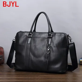 

Business Briefcase Men's Bag Leather Handbag Leather Shoulder Messenger Bag Large Capacity Computer Bag Leisure Travel Bags Men