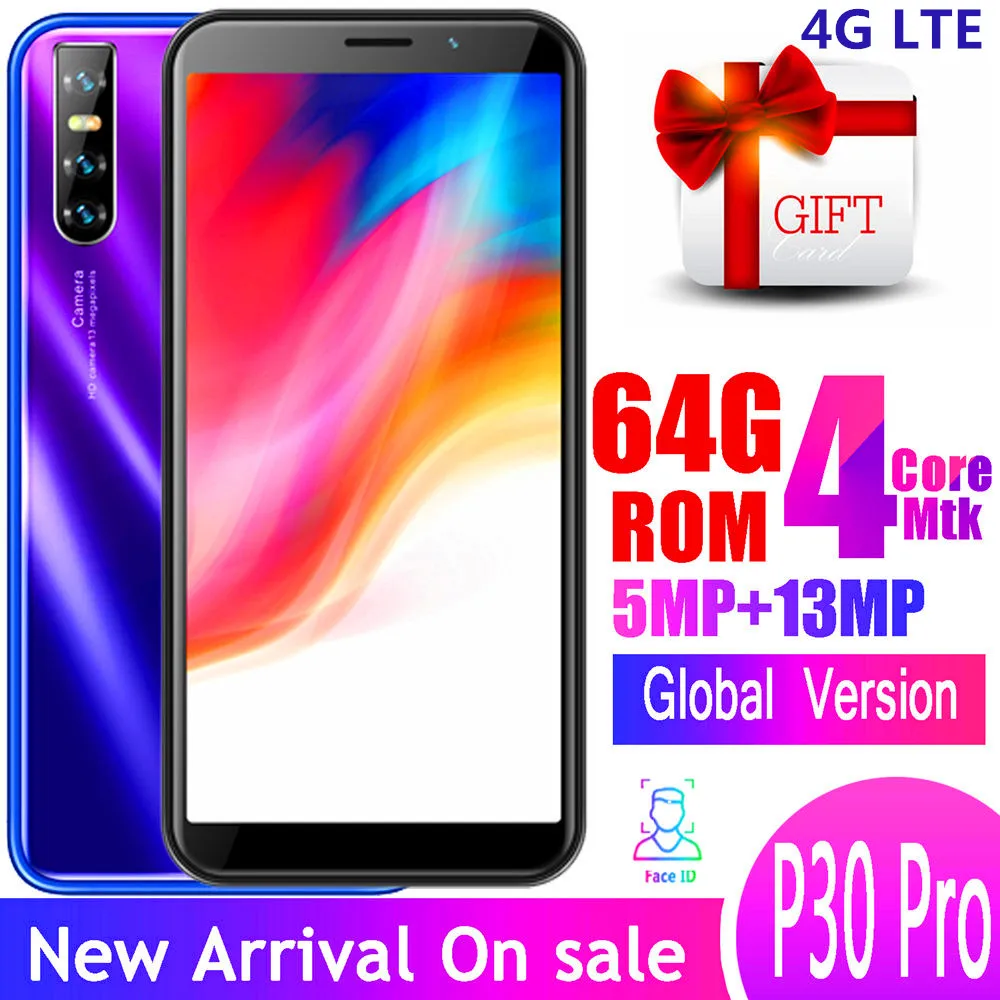 4G LTE P30 Pro смартфон 4 Гб ОЗУ 64 ПЗУ 13 МП экран 6 0 дюйма|Смартфоны| |