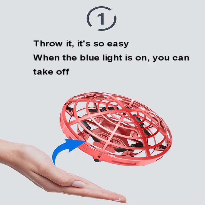 

UFO Induction Vehicle Suspended Children's Hand Controlled Aircraft Toy Flying Saucer UAV Gift For Children