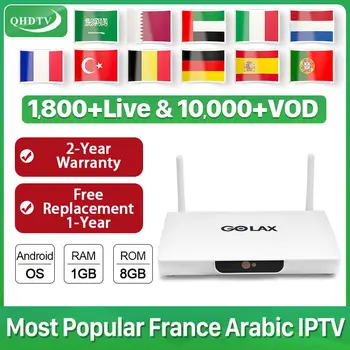 

France Arabic GOLAX M7 Android 7.1 IPTV Dutch Germany Netherlands Algeria Qatar France Arabic 1 Year QHDTV No APP Include