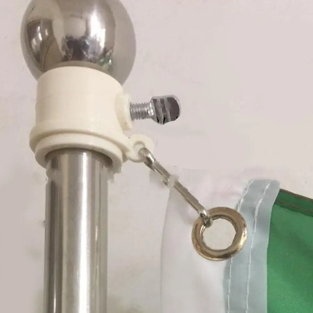 Flag Pole Rings 360 Degree Rotating Flagpole Flag Mounting Rings Inch Fixed Wrap With For 1 Hook Diameter E6K5