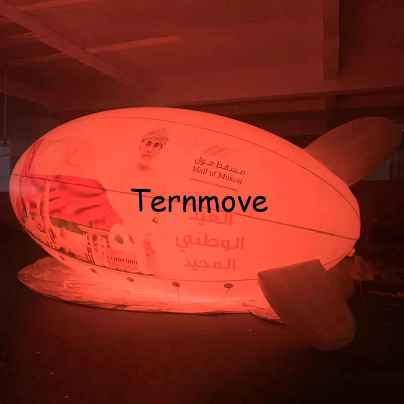 ПВХ рекламный светодиодный светильник Blimp/воздушный корабль гелиевый blimp