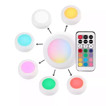 

Wireless RGB 13 Colors Dimmable Led Cabinet Light Remote Control Touch Sensor Closet For Wall Wardrobe Stair Hallway Night lamp