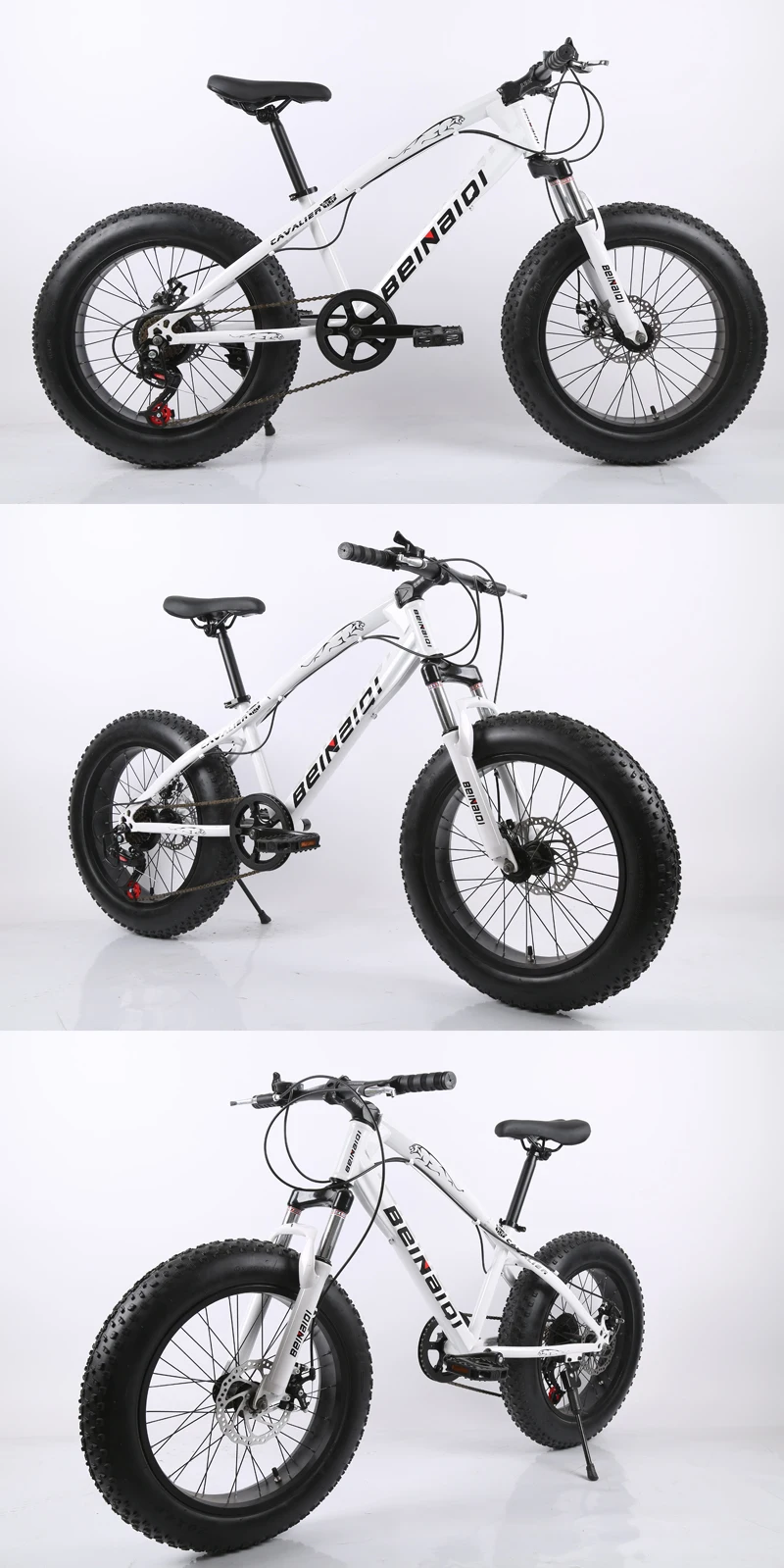 20 inch fat bike children kid fat tire mountain bike Beach cruiser bicycle high quality carbon steel disc brake big wheel MTB