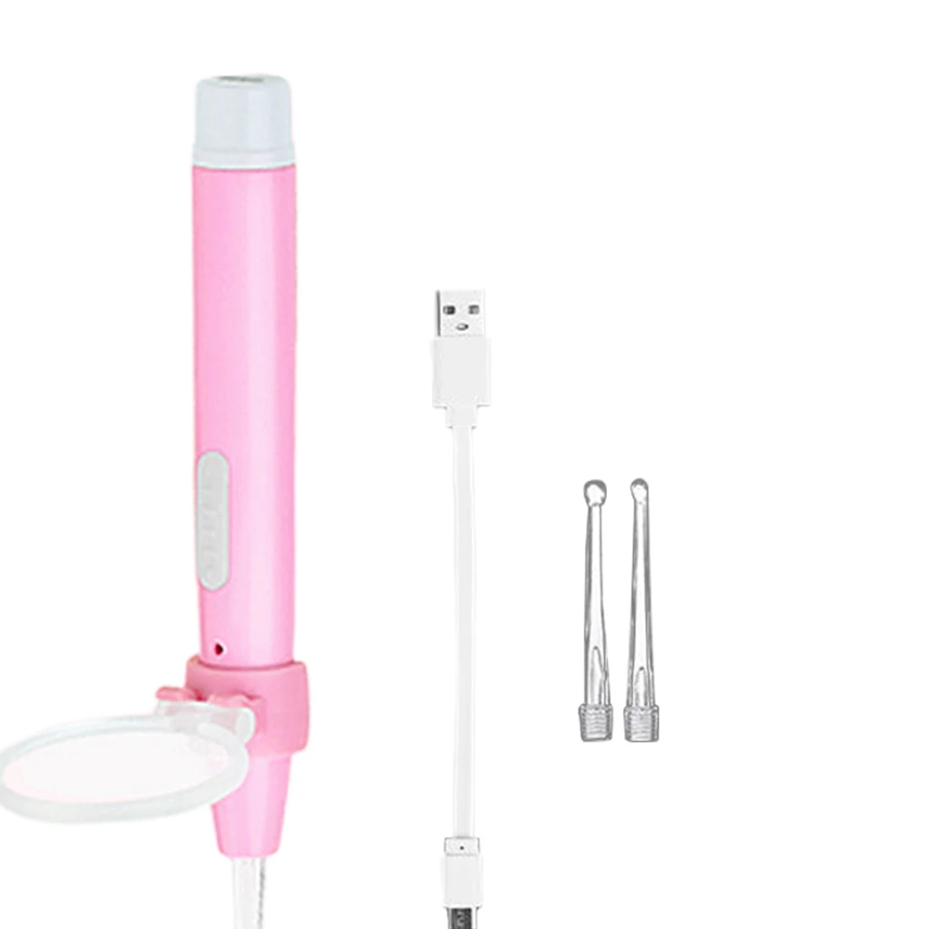 LED Ear Pick Curette Scoop Remover Nose Pick Cleaner Tools Set Ear Cleaner Earpick Easy Ear Wax Remover Ear Care Tools