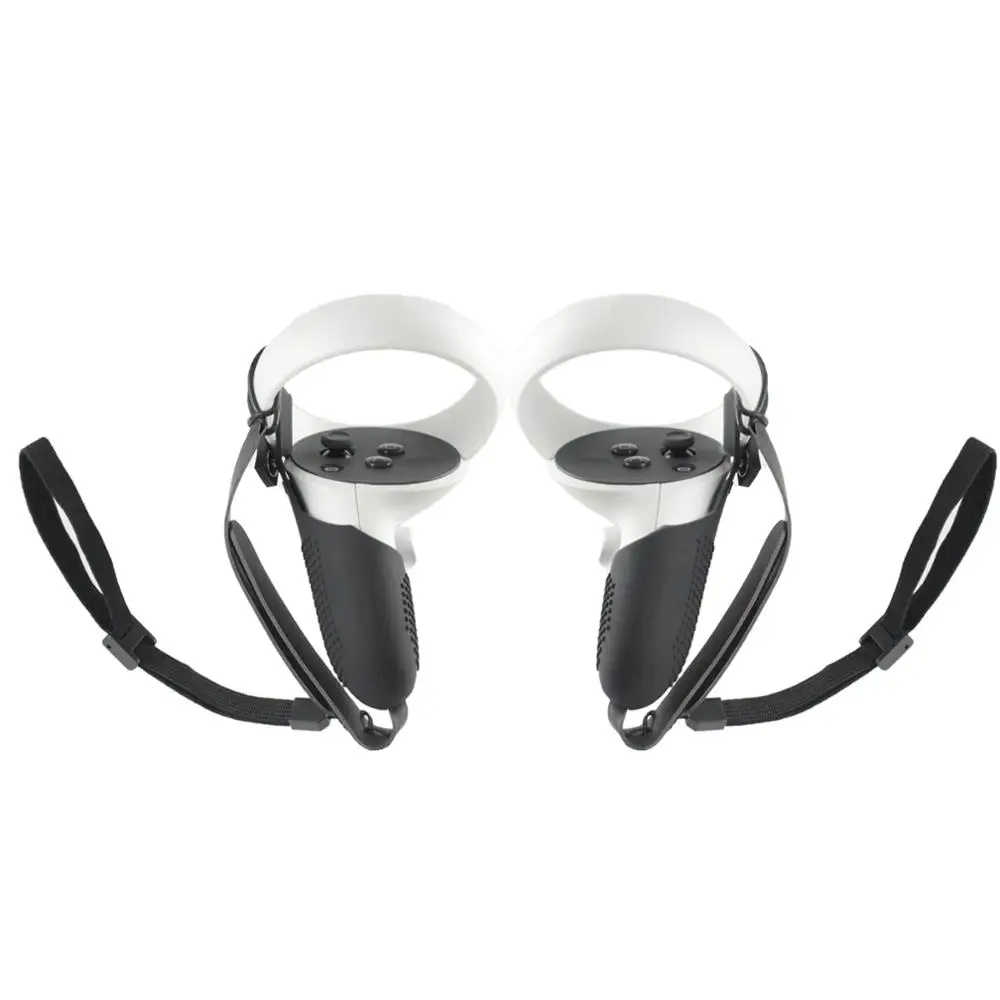 5in1 Knuckle Strap+Grip Cover+Hand Strap+VR Lens Dust cover+Thumb Button Cap for Oculus Quest 2 VR Controller Accessories_voghion.com