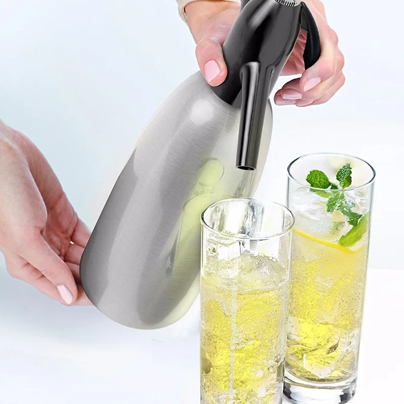 «Сделай сам» для газированной воды сифон домашний, для напитков сок машина пивной бар соды сифон Сталь бутылка Sodastream цилиндры из пенистого материала Co2 инжектор