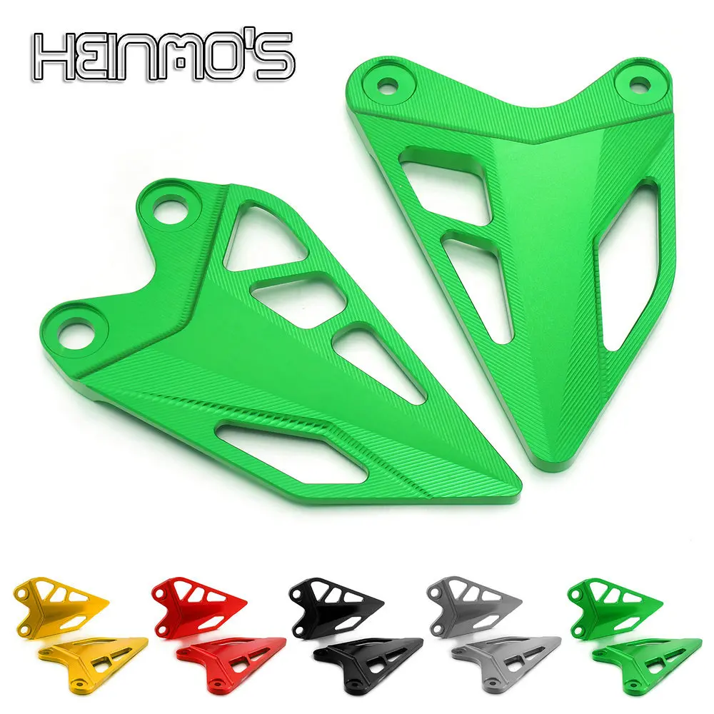 

For Kawasaki Z400 Z 400 NINJA400 NINJA 400 2018 2019 2020 Motorcycle CNC Footpeg Footrest set Rear Heel Protection Guard Plates