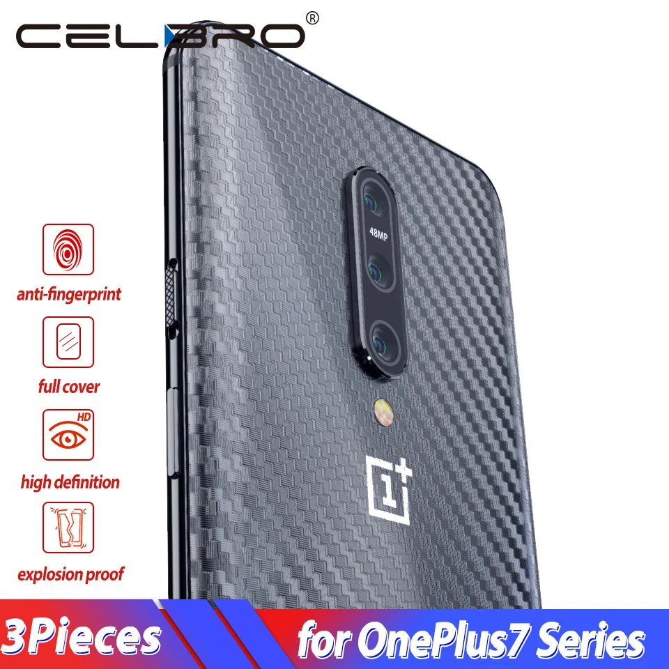 Soft Carbon Fiber Film Sticker for OnePlus 7T Pro One Plus 7 Screen Protector Back Protective on 1+7 |