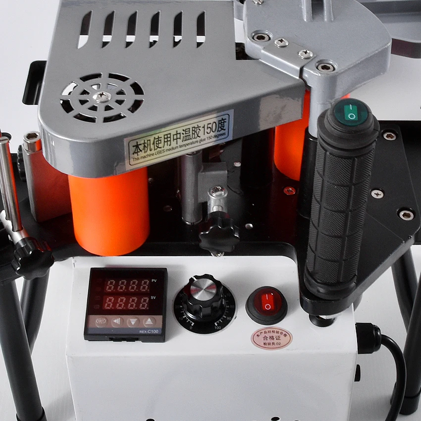 SC-40 Edge Banding Machine Portable Wood PVC Two-sided Gluing Edge Bander Tray Cut Adjustable Speed 110/200V 1200W 1000ml