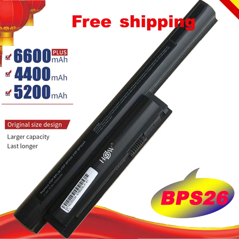Ноутбук Батарея для sony Vaio bps26 VGP-BPL26 VGP-BPS26 VGP-BPS26A SVE14A SVE15 SVE17 VPC-CA VPC-CB VPC-EG VPC-EH