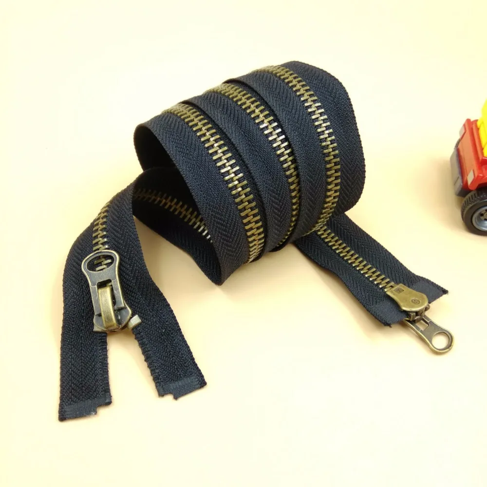 8# бронзовые зубы молния из латуни двойные ползунки двухсторонняя молния головка 2 шт портной ремонт швейная куртка аксессуары