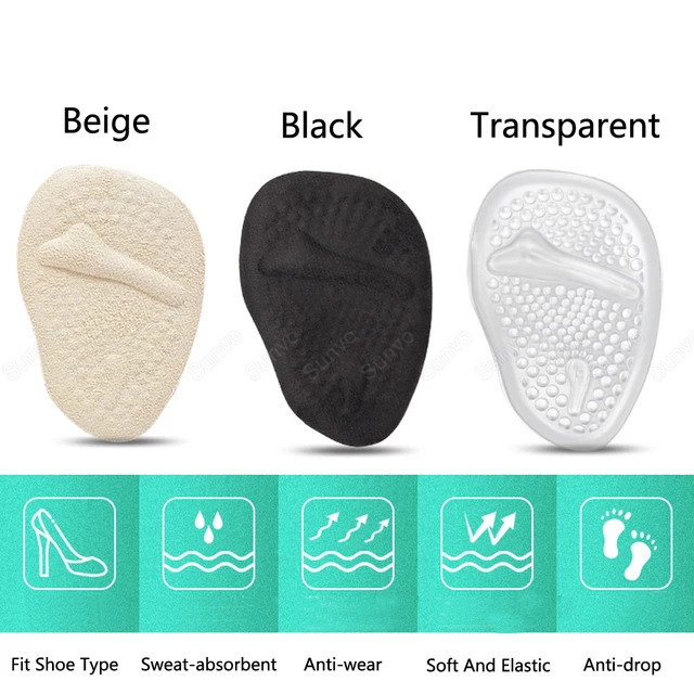 INSOLES FOREFOOT PADS Forefoot Shoe Pad Silicone Gel Insoles Half Size Shoe  Pad $3.67 - PicClick AU