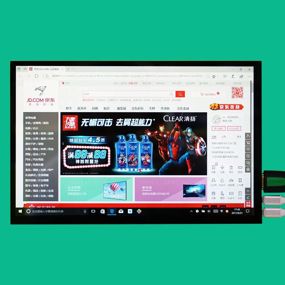 10 дюймовый IPS емкостный сенсорный монитор для ноутбука Raspberry Pi сделай сам