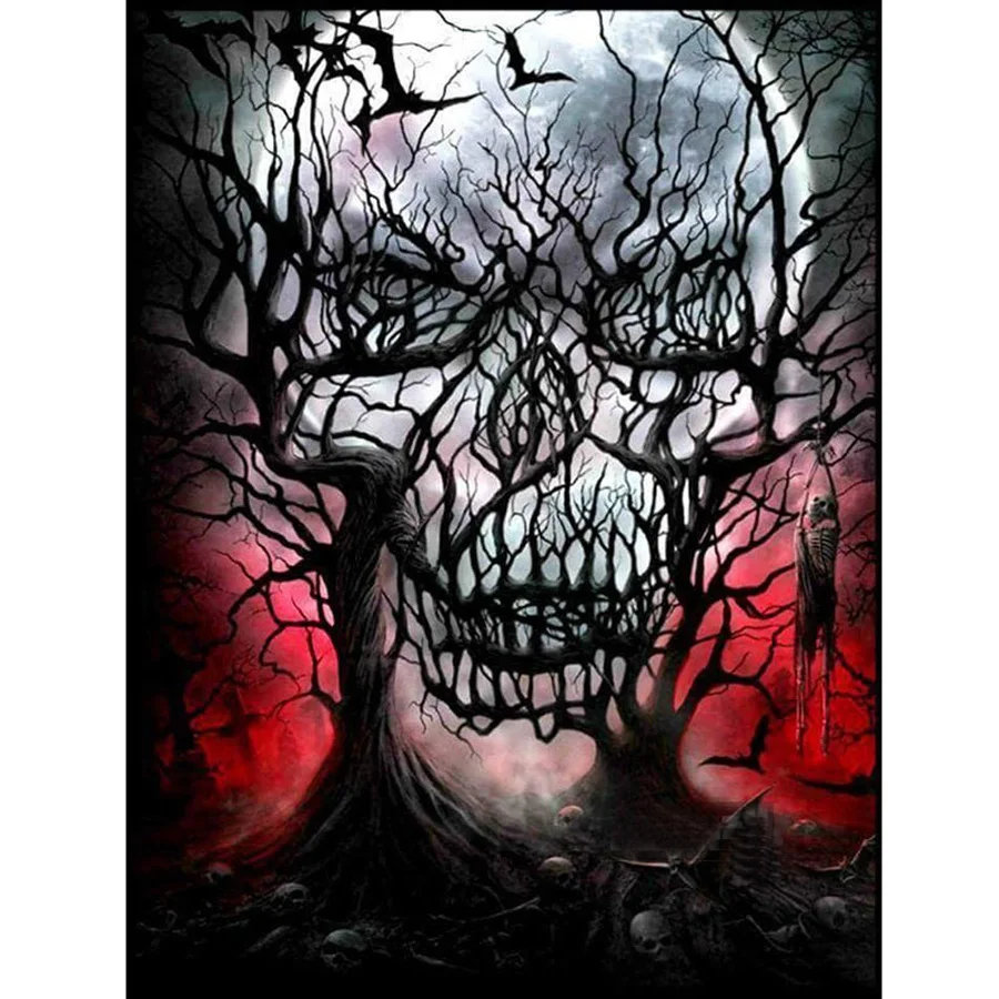 

New Arrivals Horror ghost skull DIY Coloring Paint By Number Picture Painting By Numbers Surprise Gift Art Home Decoration