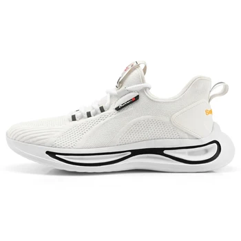 

SUOVEKGO 2020 Summer Breathable Flying Weaving Sneaker Shock Absorption Men Shoes Camouflage Soft Sole Running Shoes