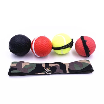 

3pcs Punching Speed Ball Boxing Combat Ball Rubber Ball for Boxing Training Improve Reaction with Headband Response Training