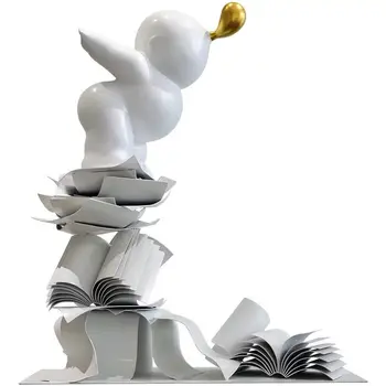 

European Large Creative Bubble Man Figure Arts Sculpture Abstract Character Statue Resin+FRP Crafts Home Decoration R3027