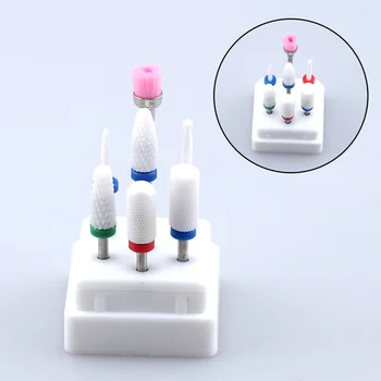 

Ceramic Diamond Nail Drill Set Milling Cutter for Manicure Rotary Burr Clean Bits Electric Machine Art Accessory